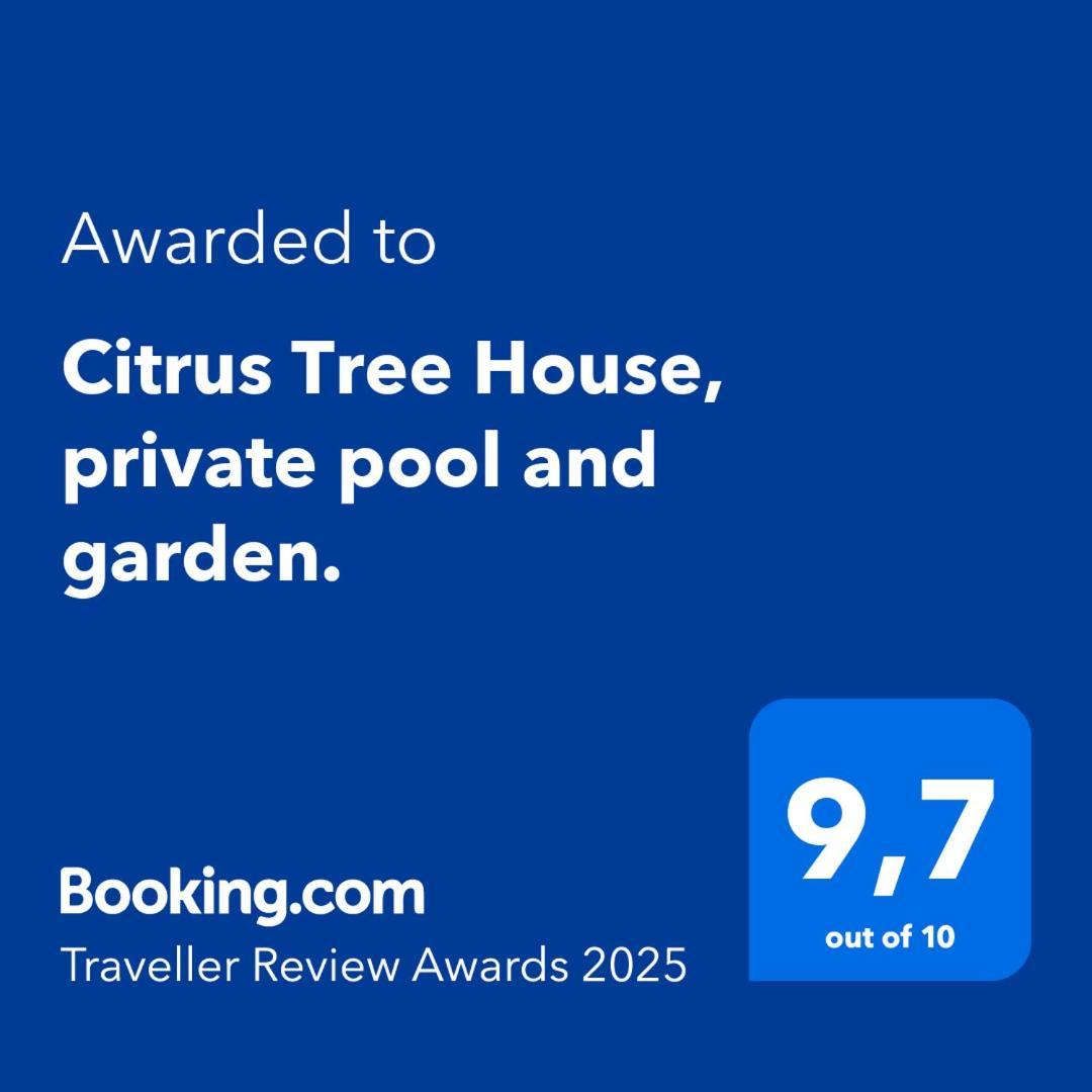 Citrus Tree House, Private Pool And Garden. Vila Angeja Exterior foto